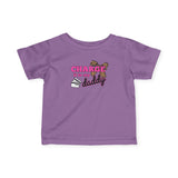 Infant Tee — "Charge It to Daddy" Cute Baby Shirt with Leopard Accent