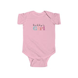 Daddy's Girl Infant Bodysuit — Cute Pink & Teal Baby Onesie