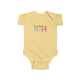 Daddy's Girl Infant Bodysuit — Cute Pink & Teal Baby Onesie