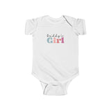Daddy's Girl Infant Bodysuit — Cute Pink & Teal Baby Onesie