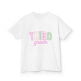 Third Grade Kids T‑Shirt — Pastel School Back to School Tee