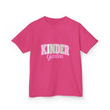 Kindergarten Pink & Green Kids Tee — Back to School Shirt