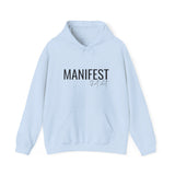 Manifest Hoodie — Minimal Inspirational 'Manifest' Pullover