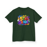 5th Grade Kids T-Shirt — Colorful Back-to-School Graduation Tee