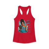 Brunette "Overthinker" Women's Ideal Racerback Tank