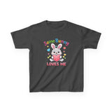 Kids Tee — "Some Bunny Loves Me" Colorful Easter Shirt