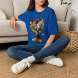 Butterfly Tree T-Shirt — Iridescent Butterfly Magic Graphic Tee - Don't Go Through Life. Grow Through Life