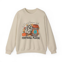 Fall Leaves and Football Crewneck Sweatshirt