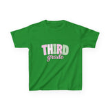 Third Grade Kids T‑Shirt — Pastel School Back to School Tee