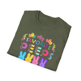 Mommy Shirt — "My Favorite Peeps Call Me Mommy" Easter Animal Print Tee