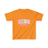 Second Grade Kids T‑Shirt — Cute Pastel Back‑to‑School Tee