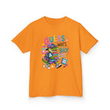Kids T-Shirt — 'Guess Who's Back' Retro Gamer Dinosaur Graphic Tee