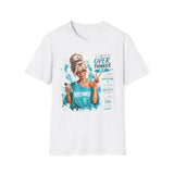 T-Shirt — "I Might Be an Overthinker But... I Overcome" Blonde Graphic Tee — Inspirational Women's Casual Top