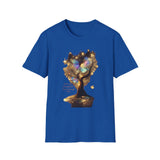 Butterfly Tree T-Shirt — Iridescent Butterfly Magic Graphic Tee - Don't Go Through Life. Grow Through Life