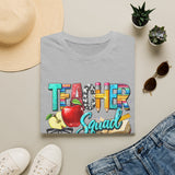 Teacher Squad T-Shirt — Colorful School Apple & Pencil Design for Educators