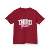 Third Grade Kids T‑Shirt — Pastel School Back to School Tee