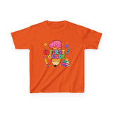 First Grade Kids T‑Shirt — Cute Back to School Pencil & Books Design