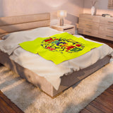 Best Teacher Ever Velveteen Plush Blanket — Soft Teacher Appreciation Gift