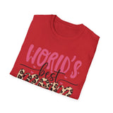 World's Best Mom Animal Print T-Shirt