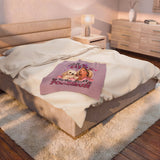Velveteen Plush Blanket — "Just a Girl Who Loves Her Poochon" Personalized Photo Dog Lover Throw MUST MESSAGE ME DIRECTLY TO ORDER. DO NOT ORDER FROM WEBSITE PLEASE