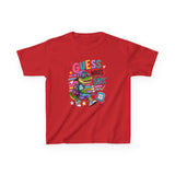Kids T-Shirt — 'Guess Who's Back' Retro Gamer Dinosaur Graphic Tee
