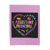 Assistant Principal Velveteen Plush Blanket — Inspirational School Leader Gift