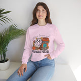 Fall Leaves and Football Crewneck Sweatshirt