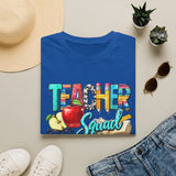 Teacher Squad T-Shirt — Colorful School Apple & Pencil Design for Educators