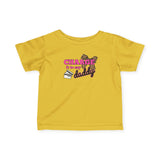 Infant Tee — "Charge It to Daddy" Cute Baby Shirt with Leopard Accent