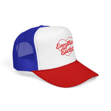 Everything Sucks Trucker Hat — Funny Foam Trucker for Bad Hair Days