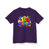 1st Grade Kids T‑Shirt – Colorful Back to School Design
