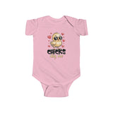 Infant Bodysuit — "Chicks Dig Me" Cute Humorous Baby Onesie