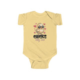 Infant Bodysuit — "Chicks Dig Me" Cute Humorous Baby Onesie
