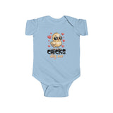 Infant Bodysuit — "Chicks Dig Me" Cute Humorous Baby Onesie