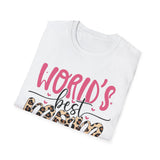 World's Best Mom Animal Print T-Shirt