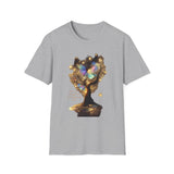 Butterfly Tree T-Shirt — Iridescent Butterfly Magic Graphic Tee - Don't Go Through Life. Grow Through Life