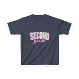 Second Grade Kids T‑Shirt — Cute Pastel Back‑to‑School Tee