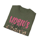 World's Best Mom Animal Print T-Shirt