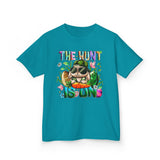 Kids Easter Bunny 'The Hunt Is On' Tee — Colorful Egg Hunt Shirt for Children