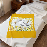 Thank You for Bee-ing an Amazing Teacher Velveteen Plush Blanket