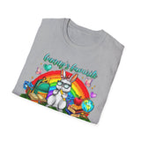 Bunny's Favorite Teacher T-Shirt — Colorful Easter Tee for Educators