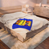 Teacher Life Velveteen Plush Blanket – Back to School Classroom Supplies Design