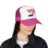 Trump Girl Trucker Hat — Feminine Heel Graphic (Pairs well with Matching Tee)