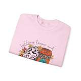 Fall Leaves and Football Crewneck Sweatshirt