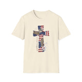 God Bless America Cross 4th of July T-Shirt