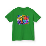 5th Grade Kids T-Shirt — Colorful Back-to-School Graduation Tee