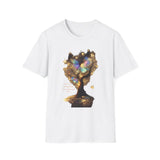 Butterfly Tree T-Shirt — Iridescent Butterfly Magic Graphic Tee - Don't Go Through Life. Grow Through Life