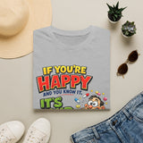 If You're Happy and You Know It It's Your Meds T-Shirt — Funny Mental Health Cartoon Tee
