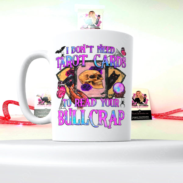 Tarot Cards BullCrap Sarcastic 15 Ounce Coffee Mug