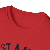 'Just a Mom Out Here Trying Not to Raise Assholes' T-Shirt — Funny Mom Tee